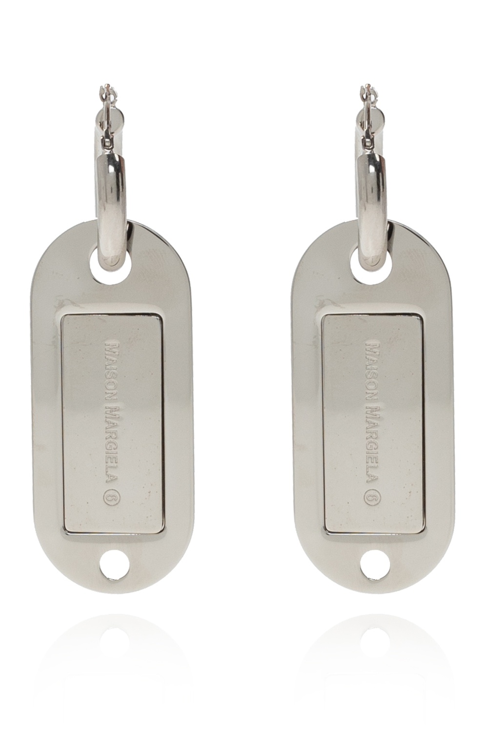 Maison margiela discount tag earrings